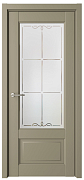 СХЕМА ЦАРГА-2 ПО Vinyl Эрмитаж-1 ЛЕВОЕ 700 серый стекло мателюкс с алмазной гравировкой "Галерея" 
